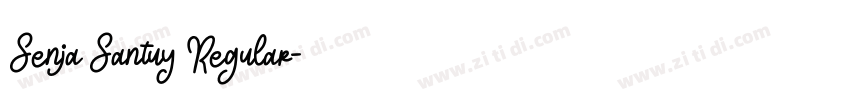 Senja Santuy Regular字体转换